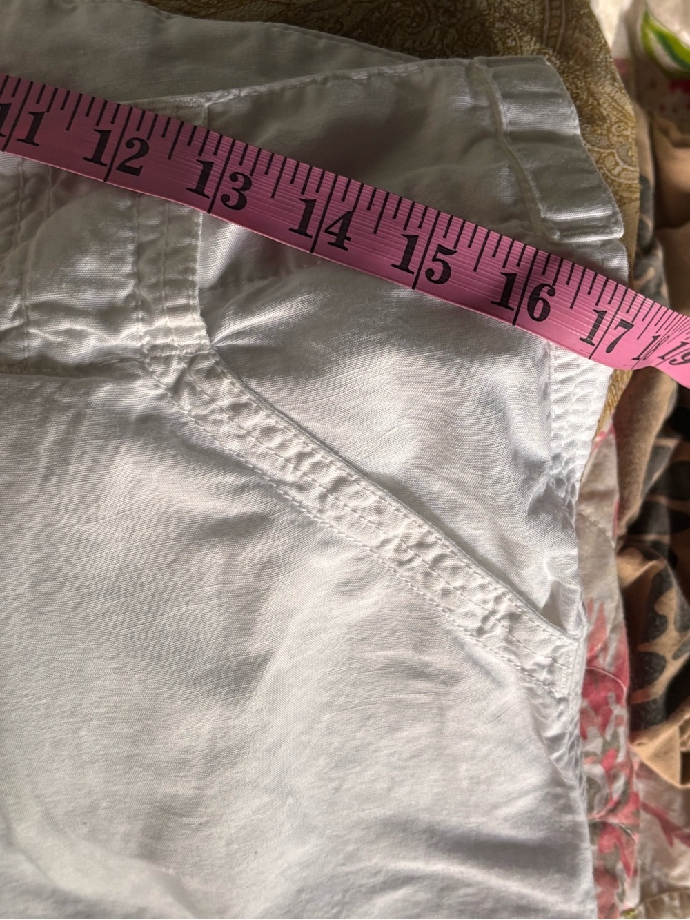 James Perse Drop Waist White Cotton Bermuda Shorts - Picture 11 of 15